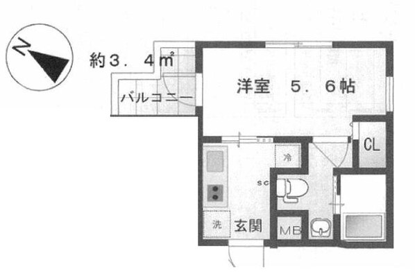 フルセイル品川の物件間取画像
